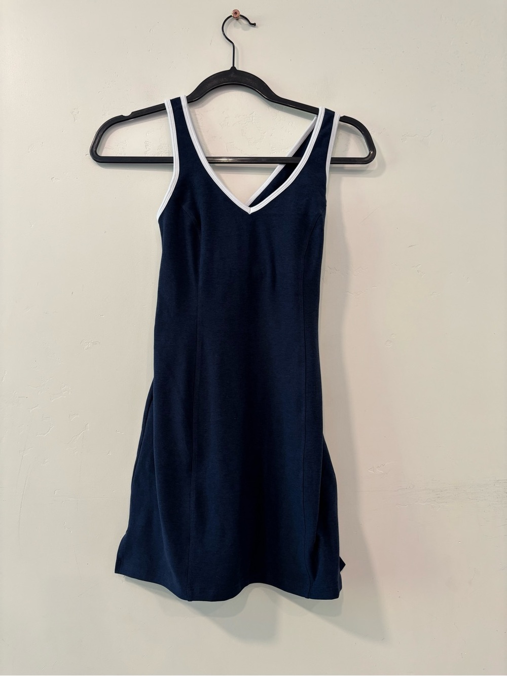 Beyond Yoga Starting Line Active Dress Spacedye Size XS Blue Gym Tennis Running